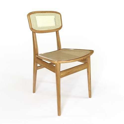 Rattan Chair Low-poly 3D model