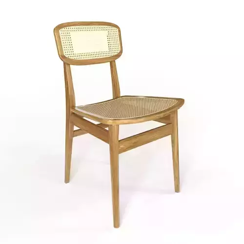 Rattan Chair Low-poly 3D model
