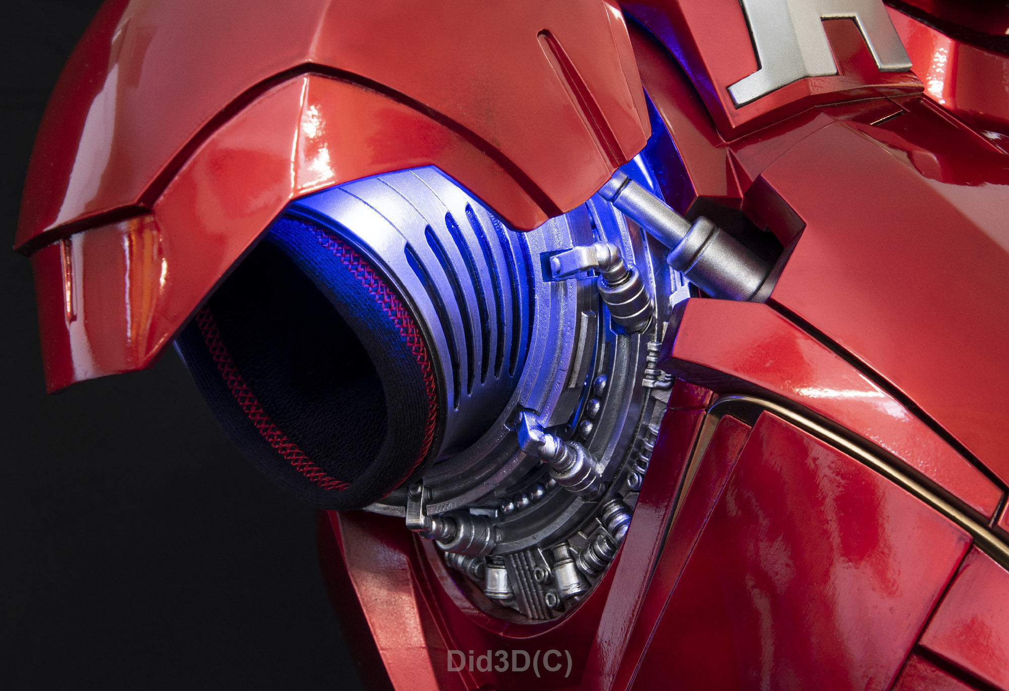 IRONMAN Mark7 BUST HQ LIFE SIZE Did3D 3D Print Ready 3D print model_8