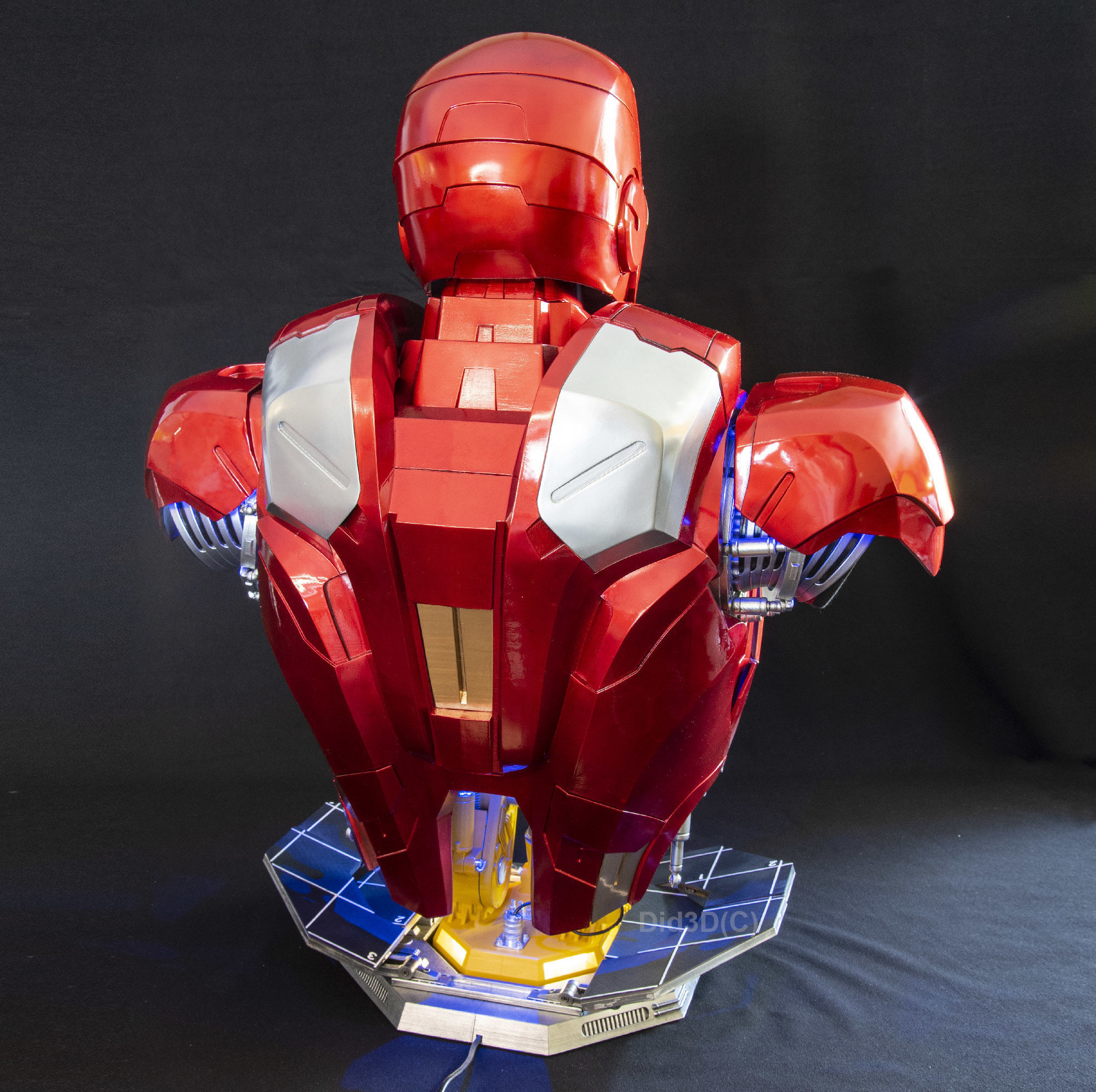 IRONMAN Mark7 BUST HQ LIFE SIZE Did3D 3D Print Ready 3D print model_6