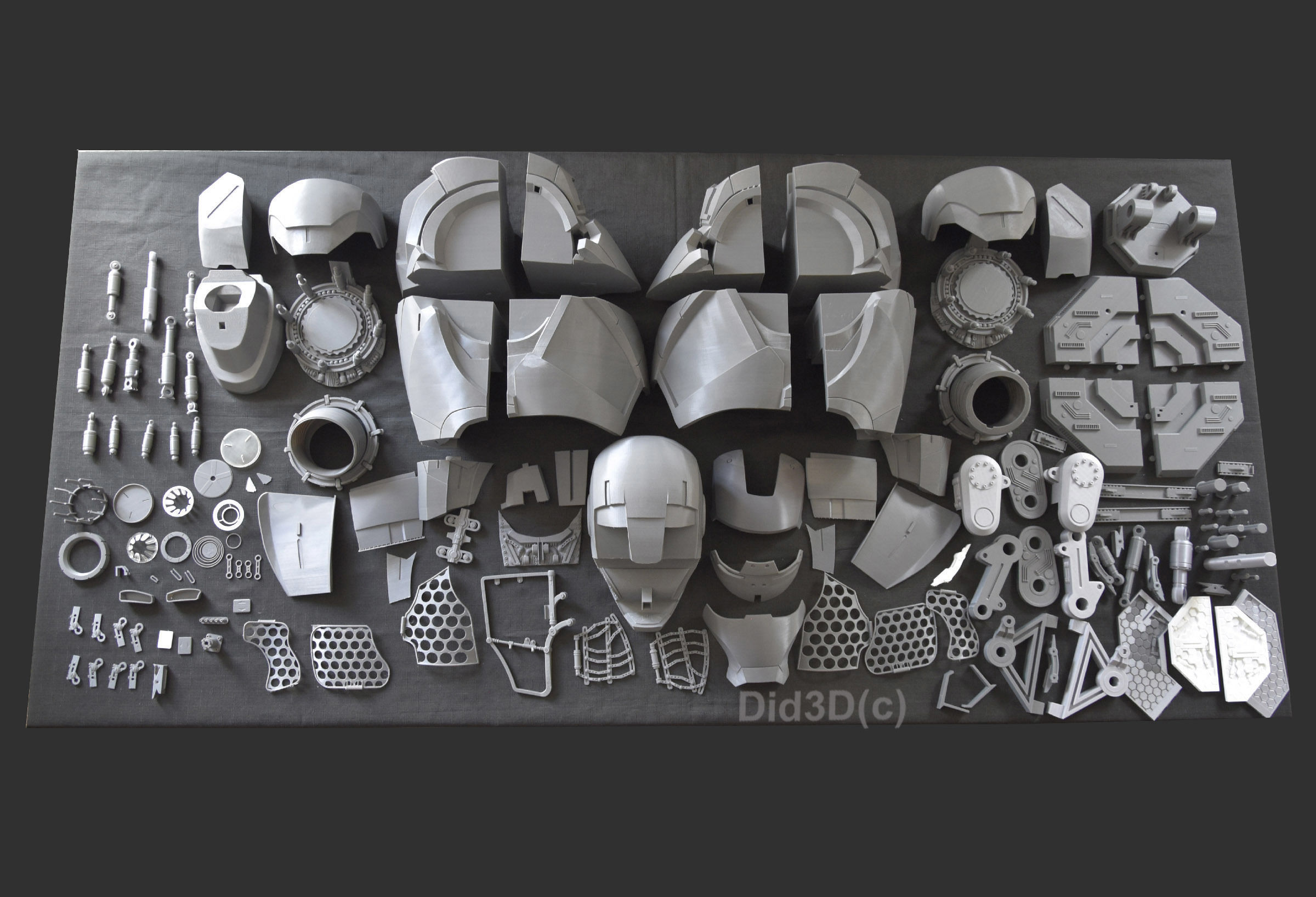 IRONMAN Mark7 BUST HQ LIFE SIZE Did3D 3D Print Ready 3D print model_13