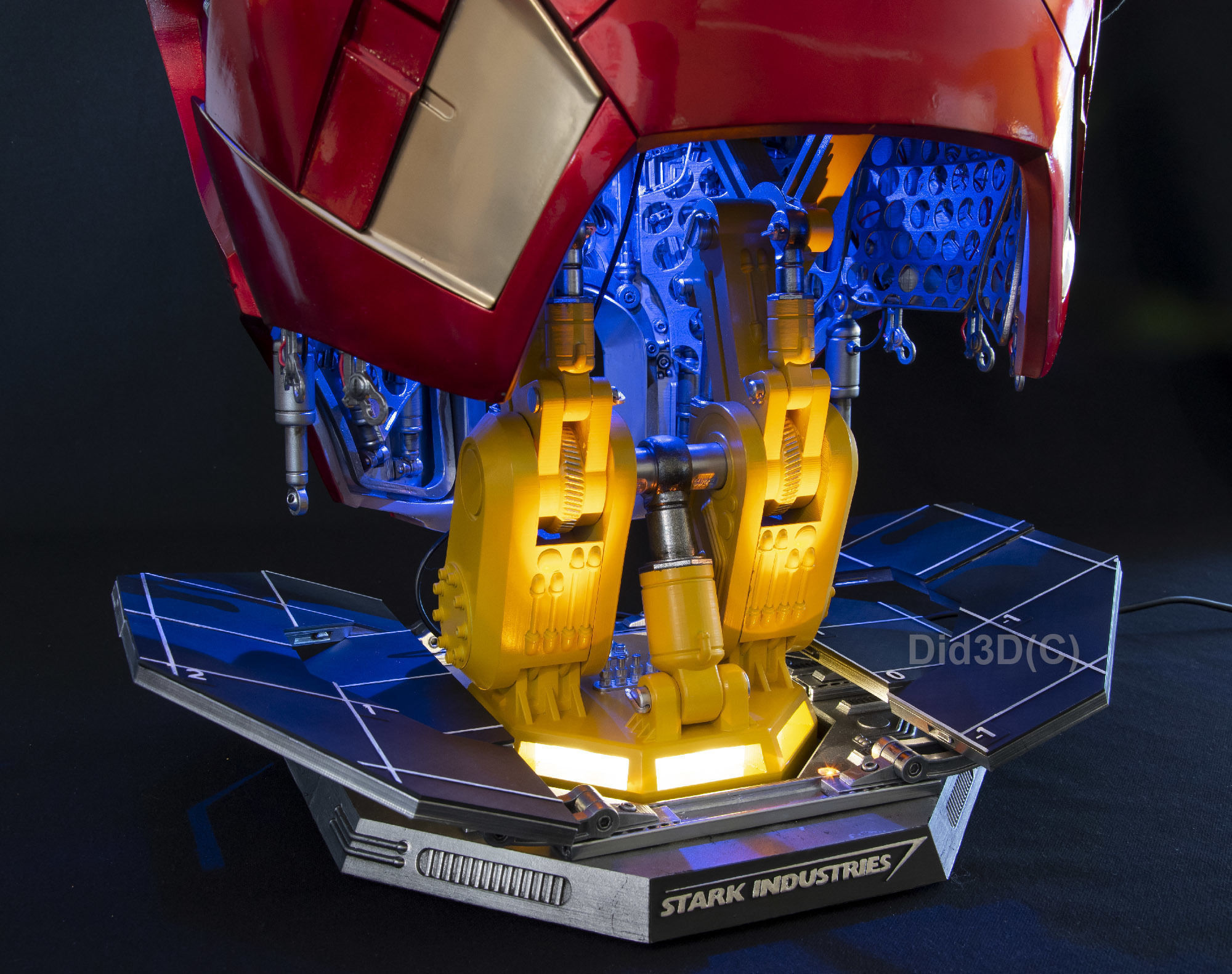 IRONMAN Mark7 BUST HQ LIFE SIZE Did3D 3D Print Ready 3D print model_11