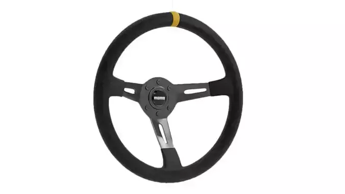 Momo Mod 08 Racing Steering wheels  Low-poly 3D model