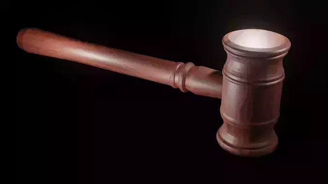 Gabble 2 wooden gavel
