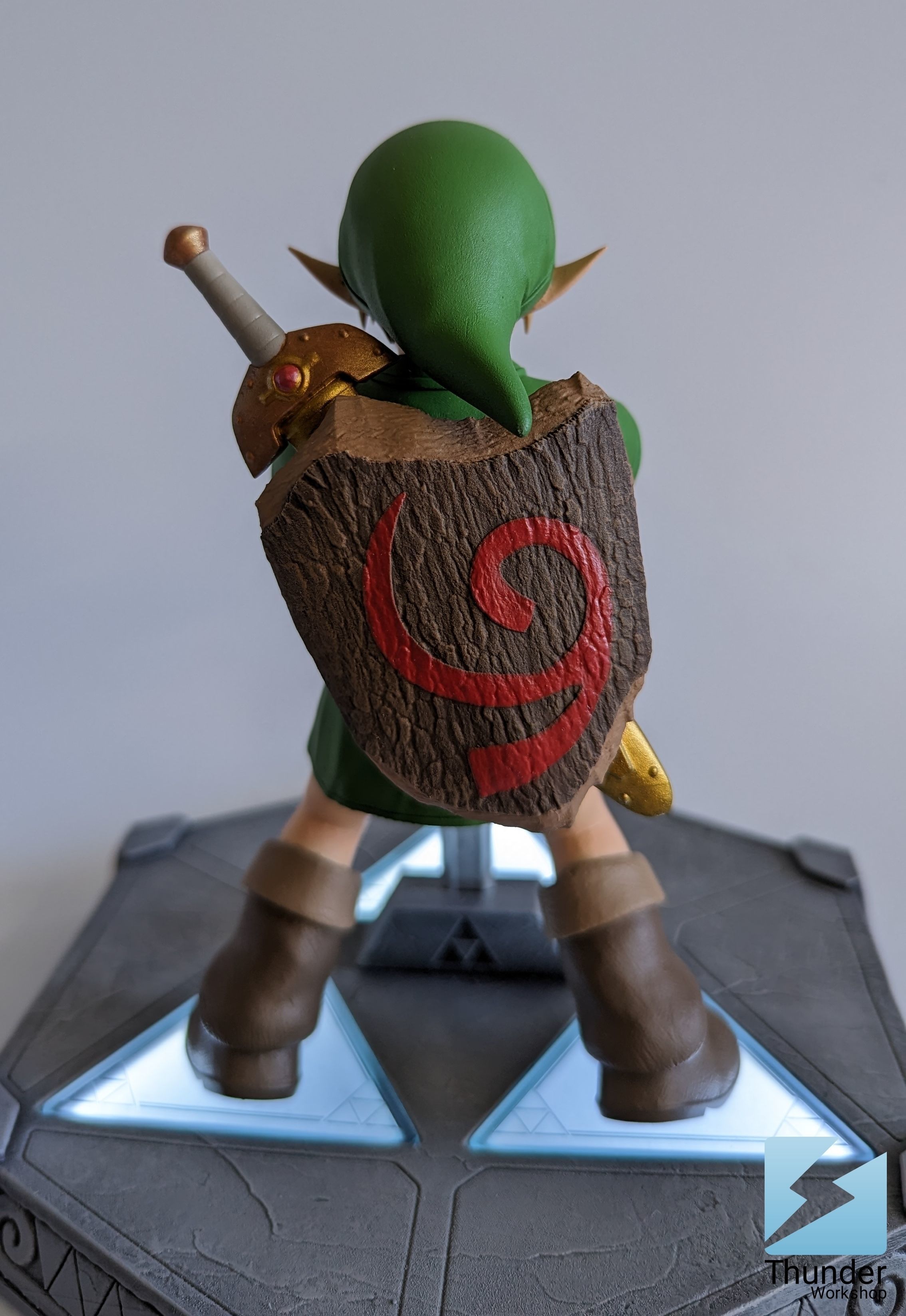 Zelda Ocarina Of Time Young Link - 3D PRINTABLE STATUE 3D print model_6