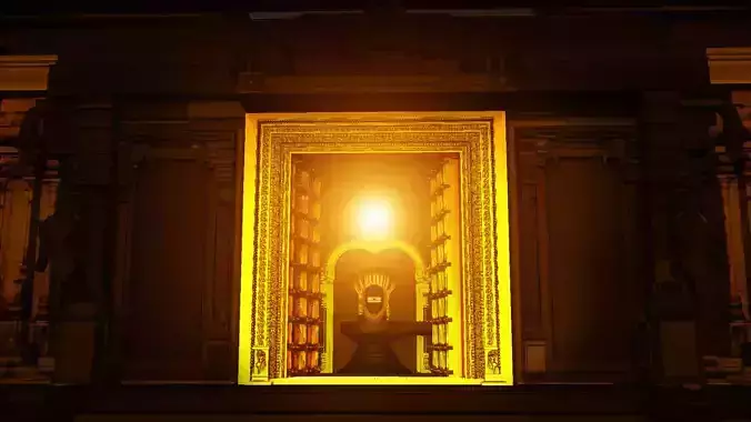 Lord Shiva temple interior 