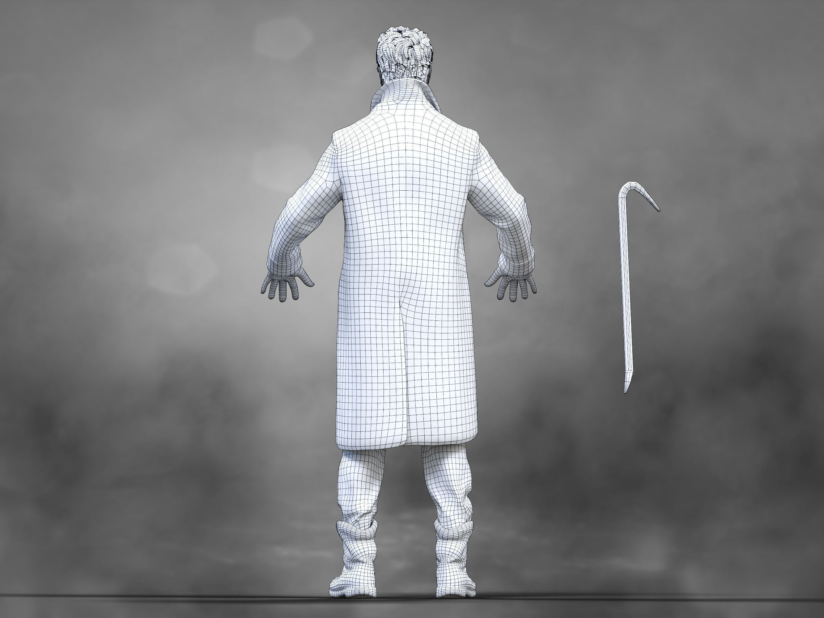 Billy Butcher Low-poly 3D model_9