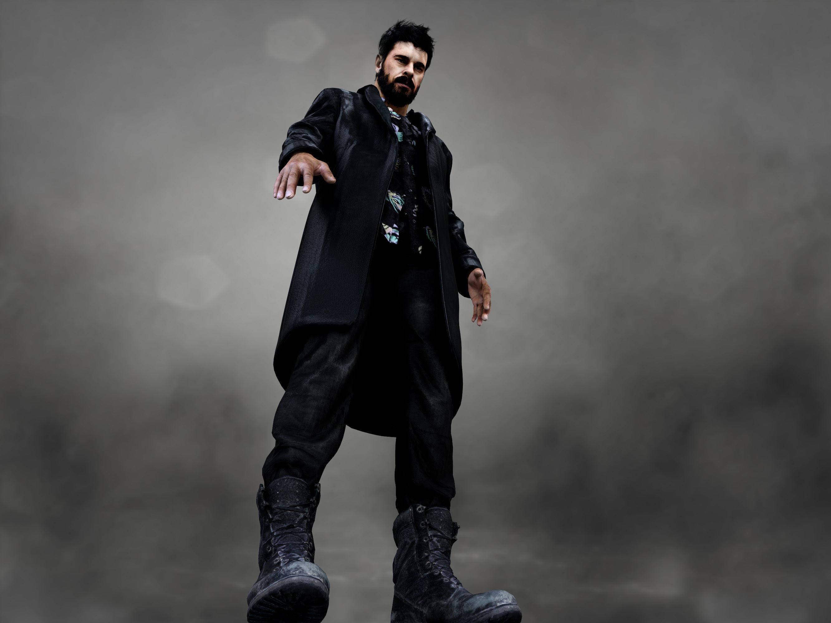 Billy Butcher Low-poly 3D model_5