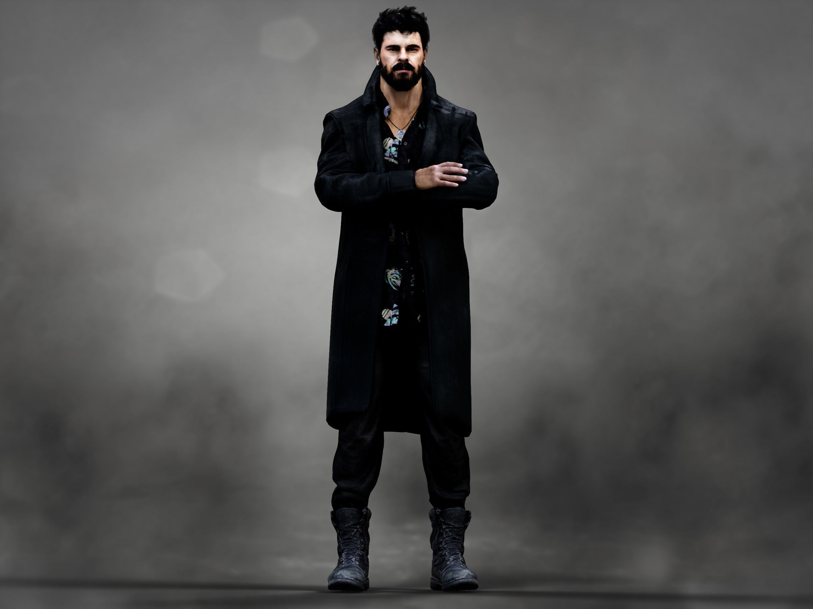Billy Butcher Low-poly 3D model_4
