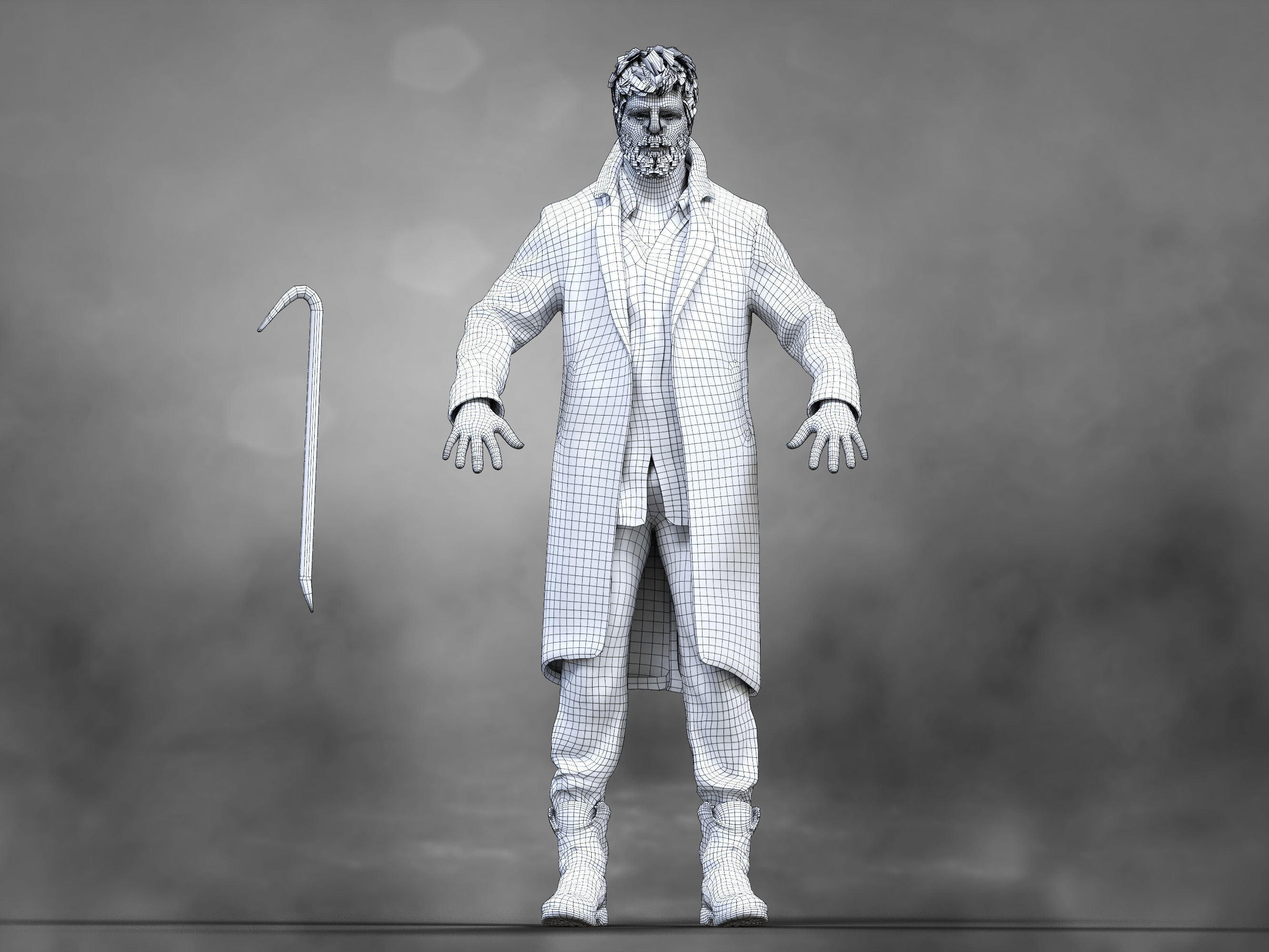 Billy Butcher Low-poly 3D model_8