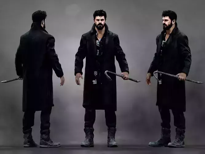 Billy Butcher Low-poly 3D model