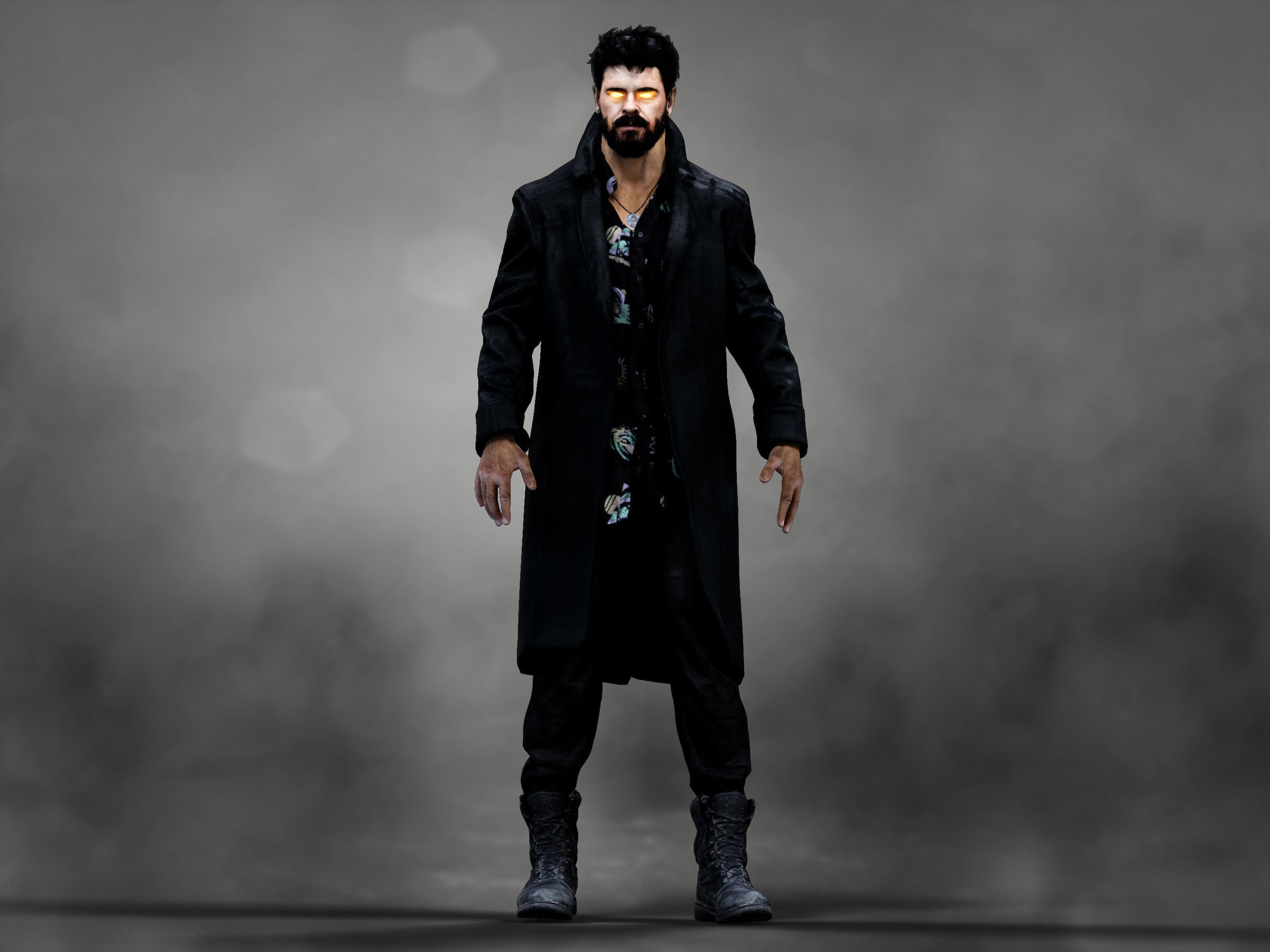 Billy Butcher Low-poly 3D model_2