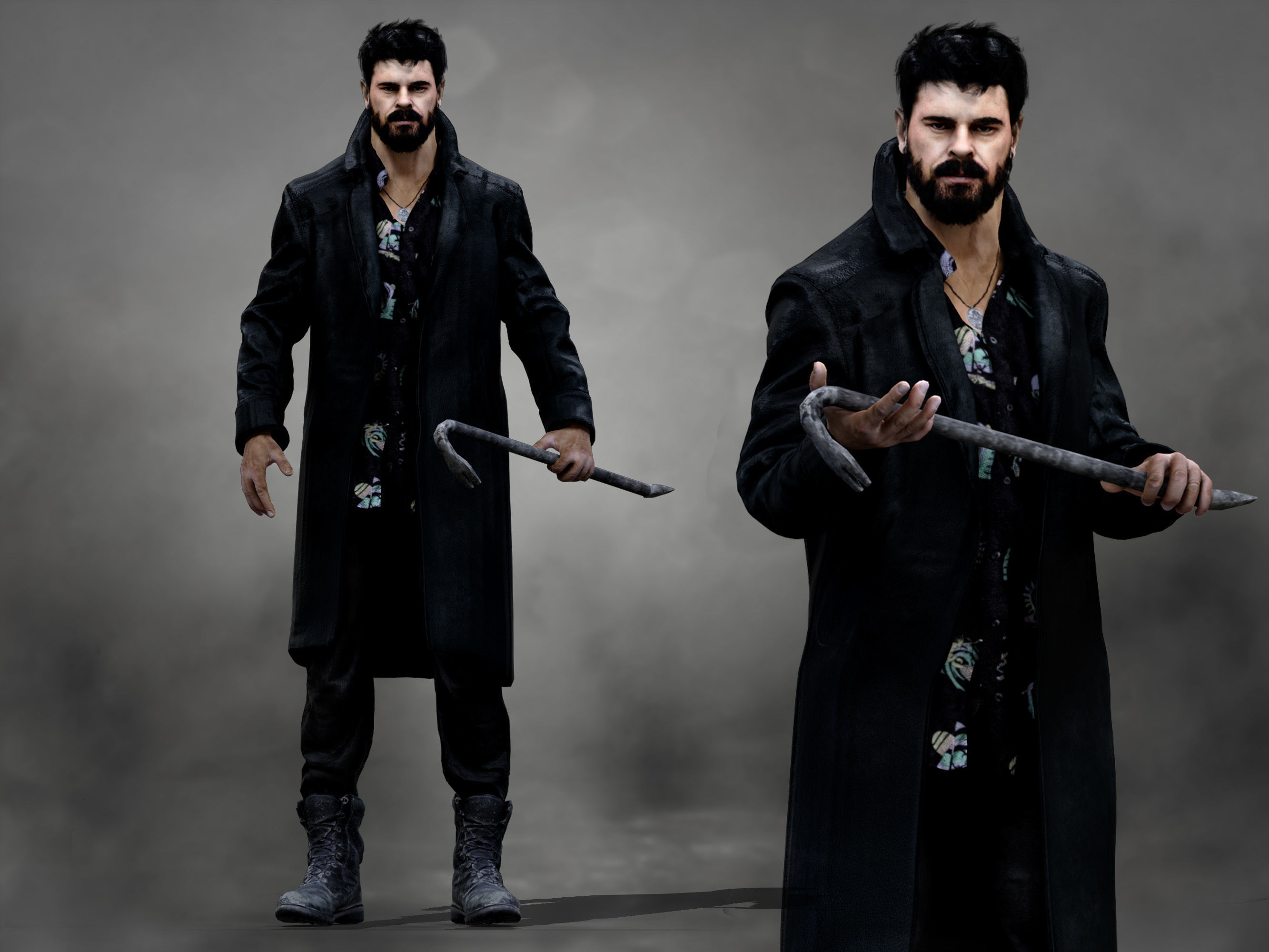 Billy Butcher Low-poly 3D model_1