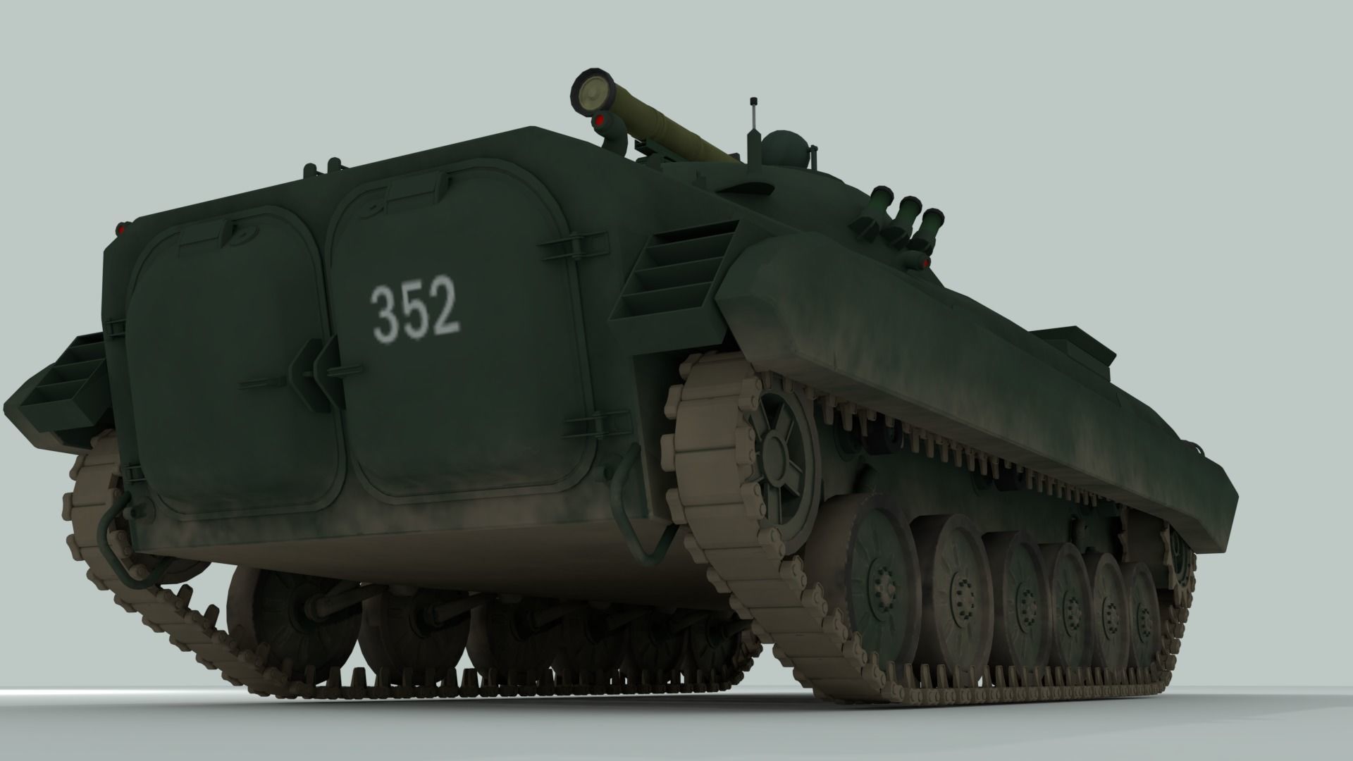 BMP-2 russian armoured vehicle 3D model_14
