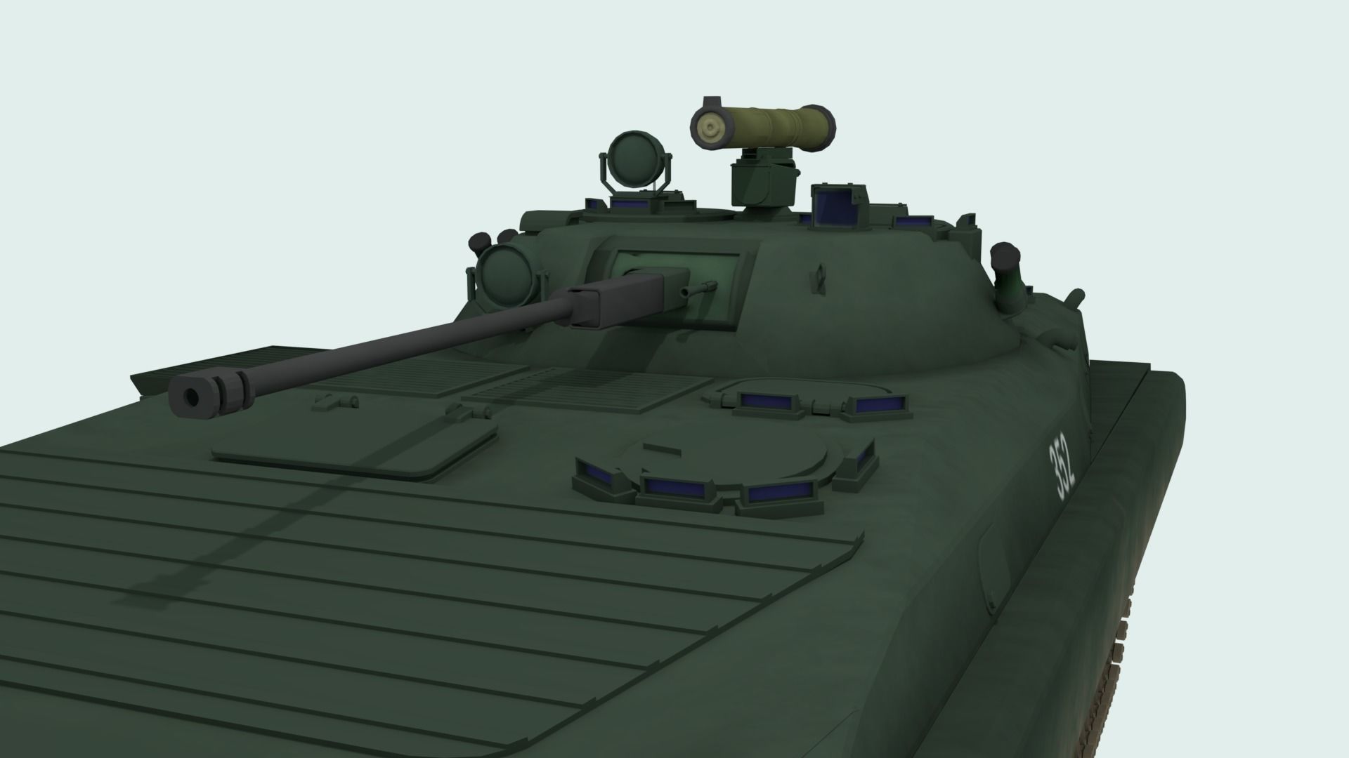 BMP-2 russian armoured vehicle 3D model_27