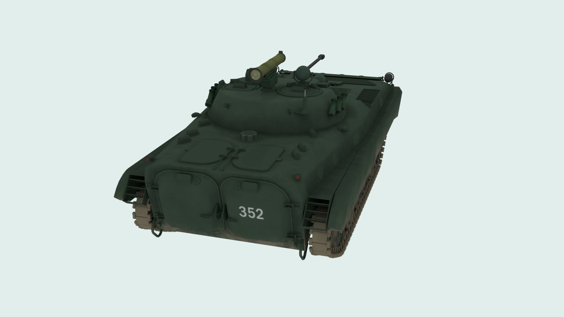 BMP-2 russian armoured vehicle 3D model_23