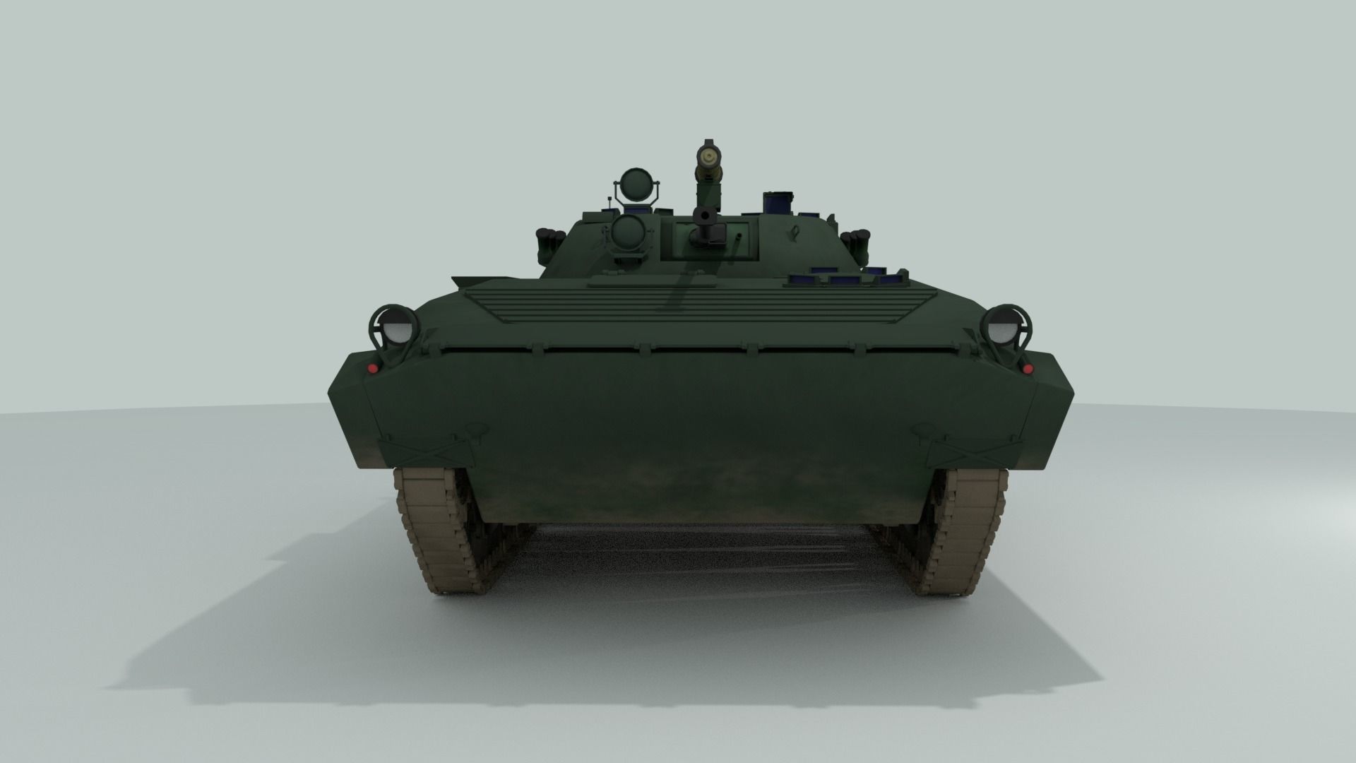 BMP-2 russian armoured vehicle 3D model_4