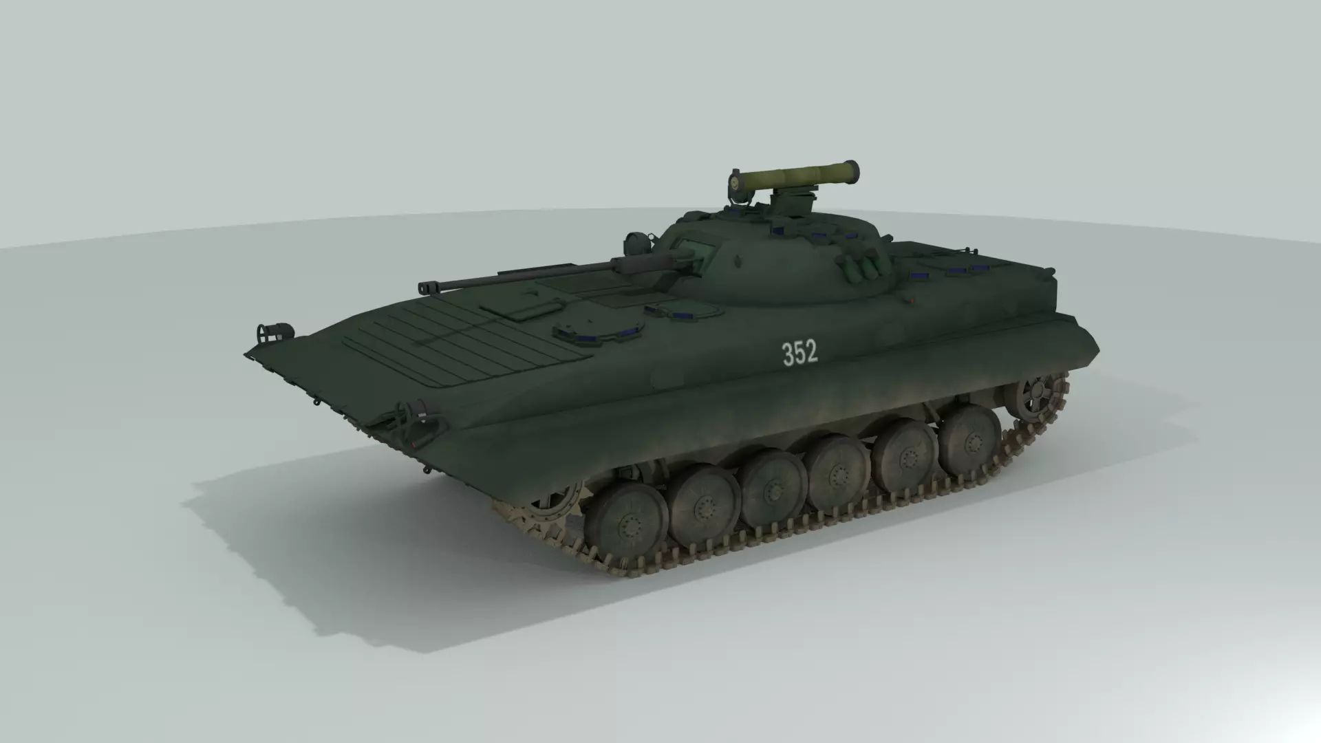 BMP-2 russian armoured vehicle 3D model_0