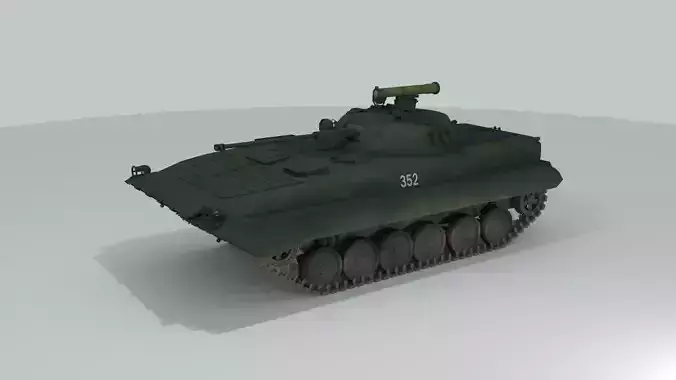 BMP-2 russian armoured vehicle 3D model