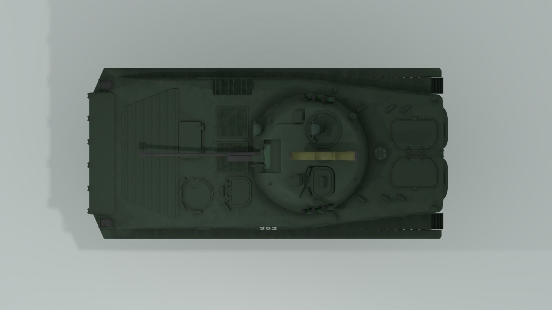 BMP-2 russian armoured vehicle 3D model_10