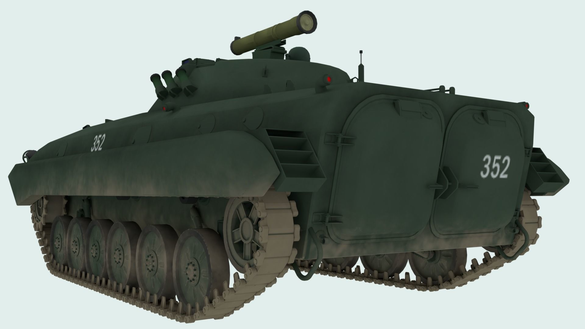 BMP-2 russian armoured vehicle 3D model_28