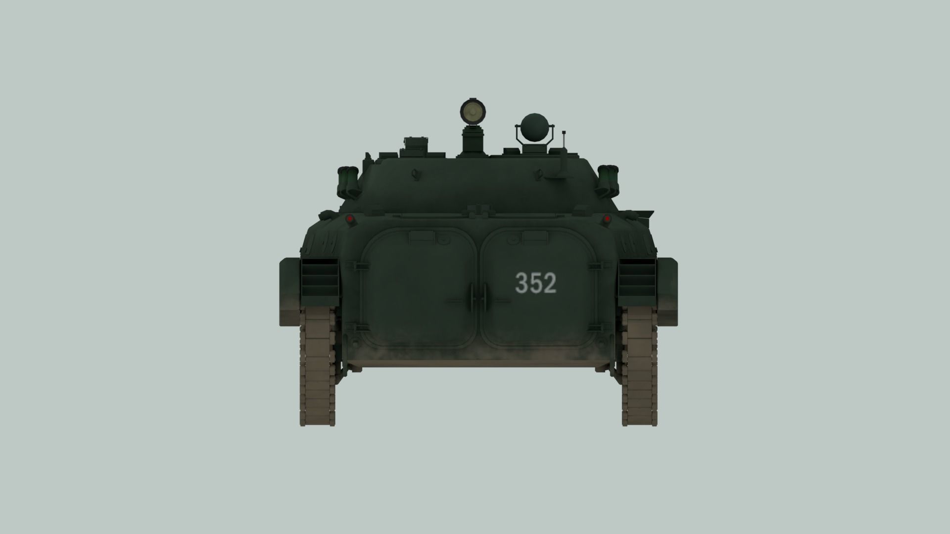 BMP-2 russian armoured vehicle 3D model_9