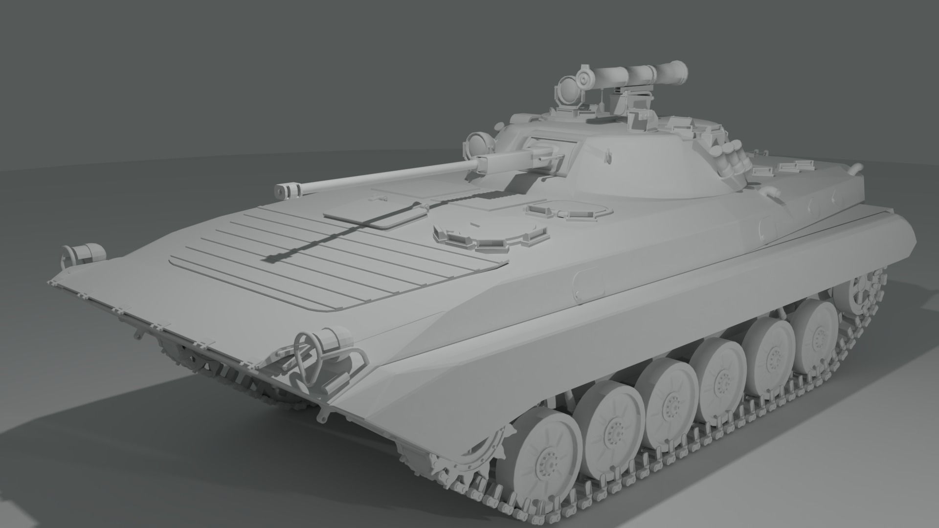 BMP-2 russian armoured vehicle 3D model_16