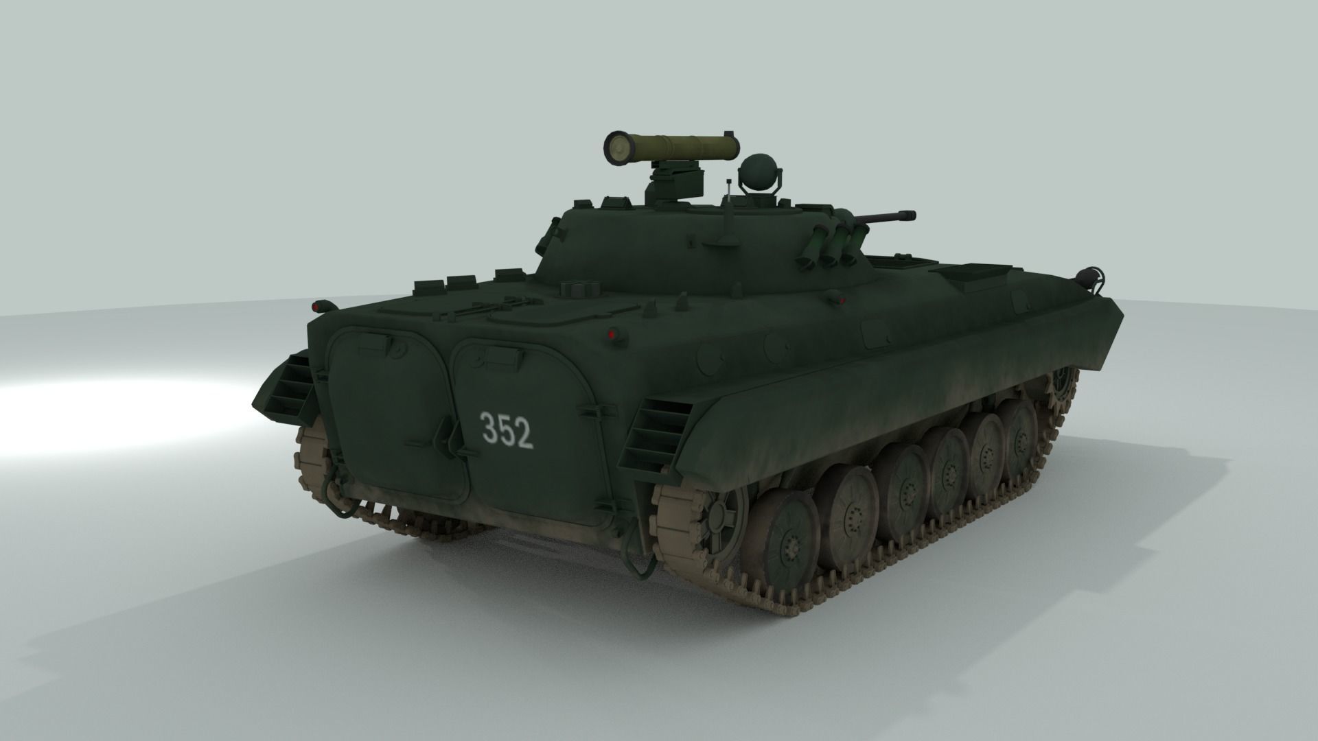 BMP-2 russian armoured vehicle 3D model_2