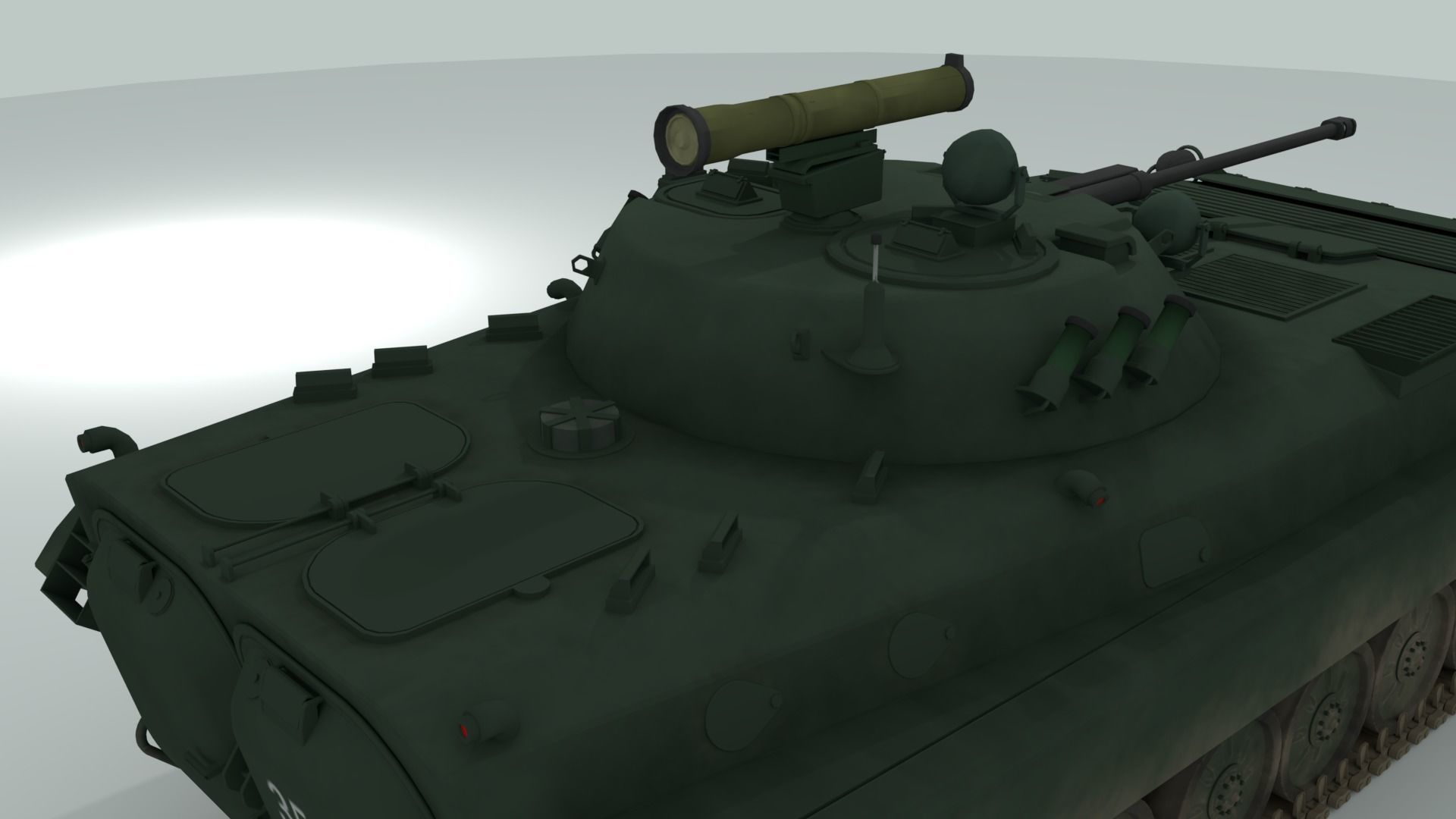 BMP-2 russian armoured vehicle 3D model_15