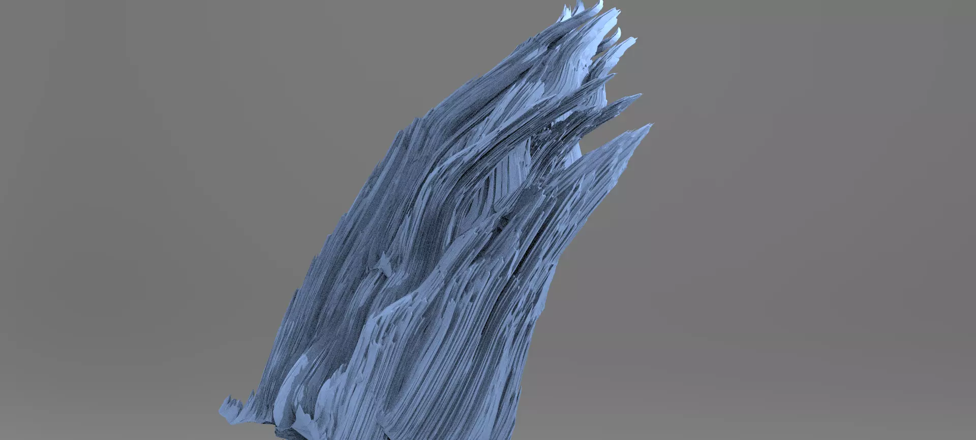 Clawed Spiked mountain piece model 3  3D model_0