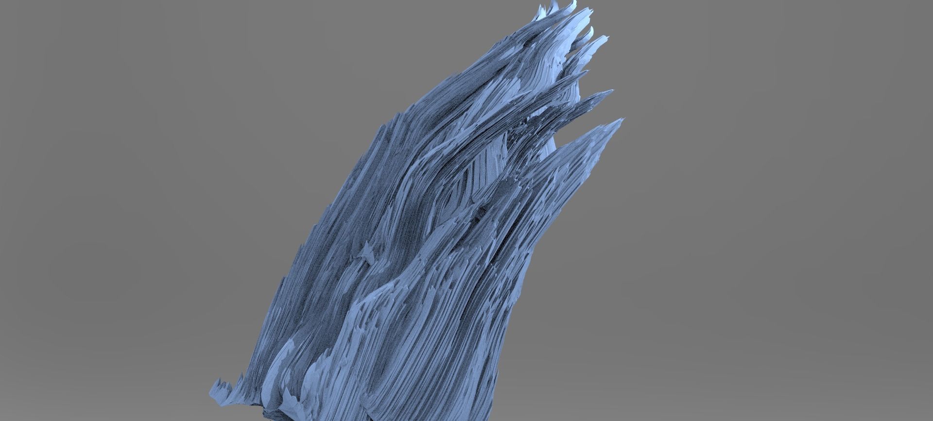 Clawed Spiked mountain piece model 3  3D model_1