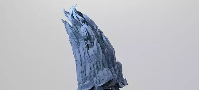 Clawed Spiked mountain piece model 4