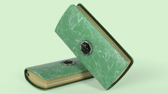 Clutch Purse Wallet Low-poly 3D model