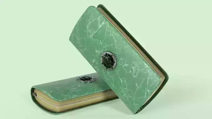 Clutch Purse Wallet Low-poly 3D model