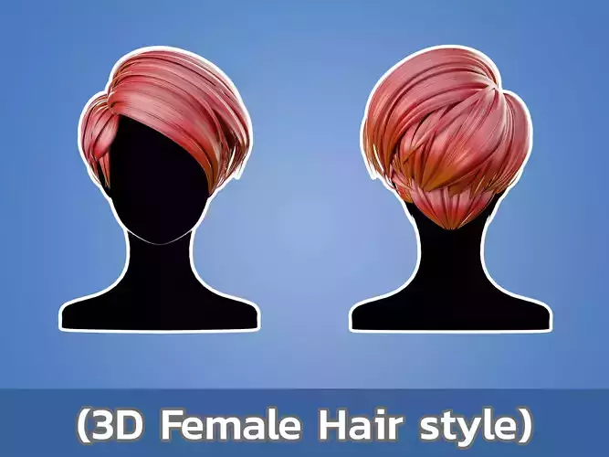 3D Hair Female 003