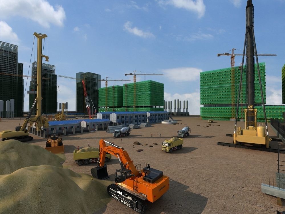 Construction Scene  3D model_17