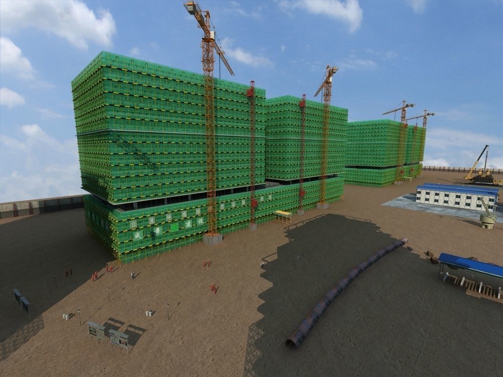 Construction Scene  3D model_14