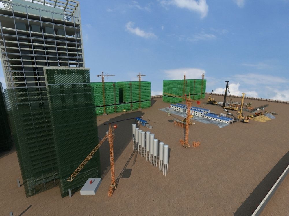 Construction Scene  3D model_3