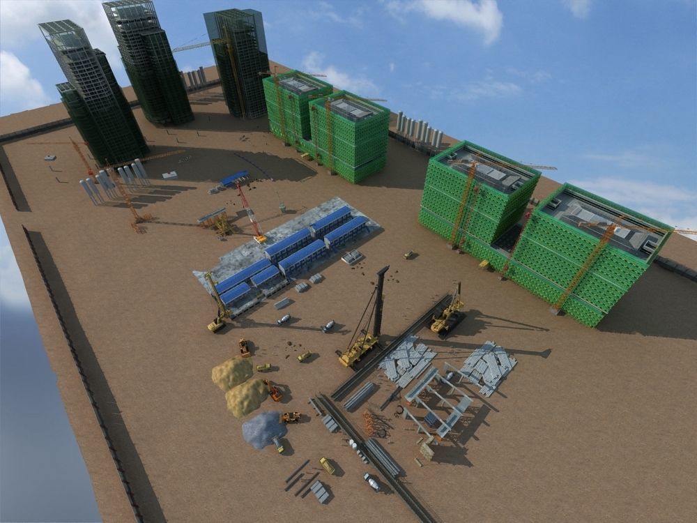 Construction Scene  3D model_5