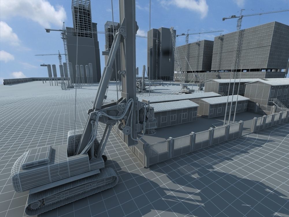 Construction Scene  3D model_37