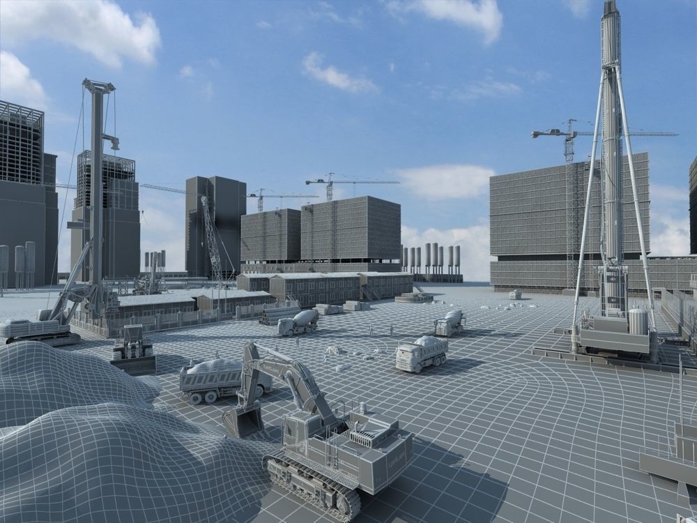Construction Scene  3D model_34