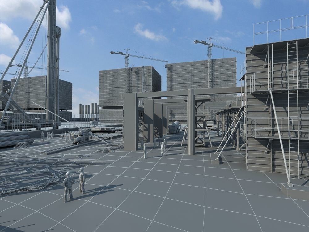 Construction Scene  3D model_35