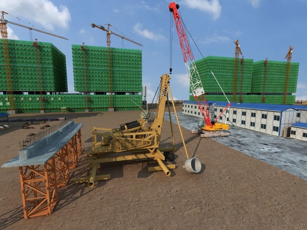 Construction Scene  3D model_11