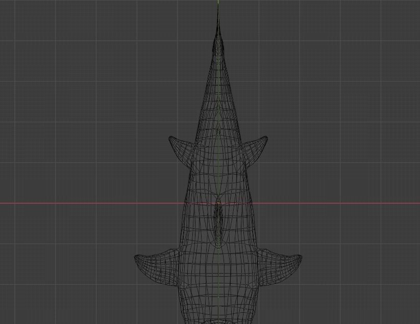White Shark Animated OldModel Low-poly 3D model_18