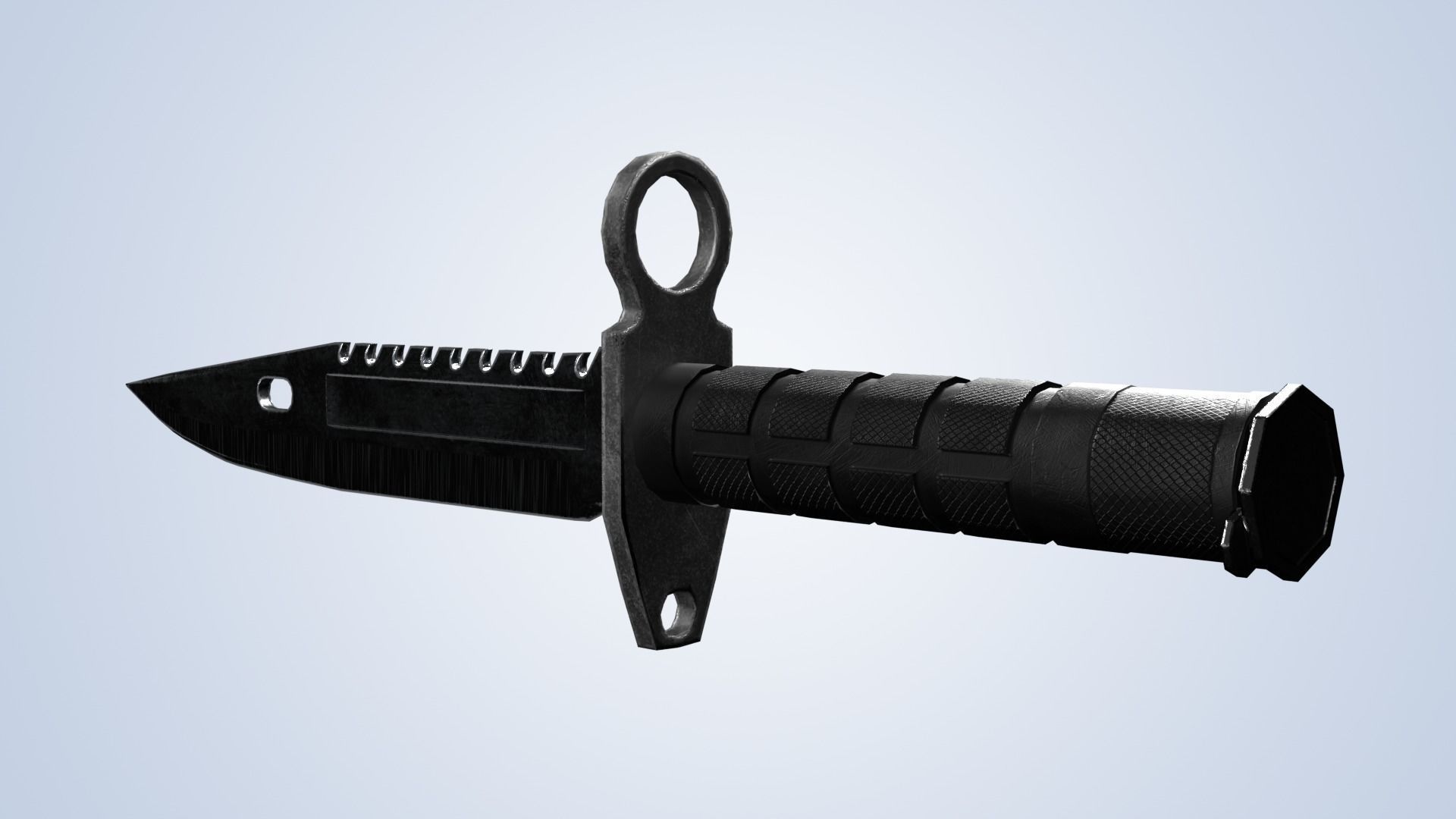 M9 Bayonet Knife with 8 Skin - Low Poly Game Ready Low-poly 3D model_12