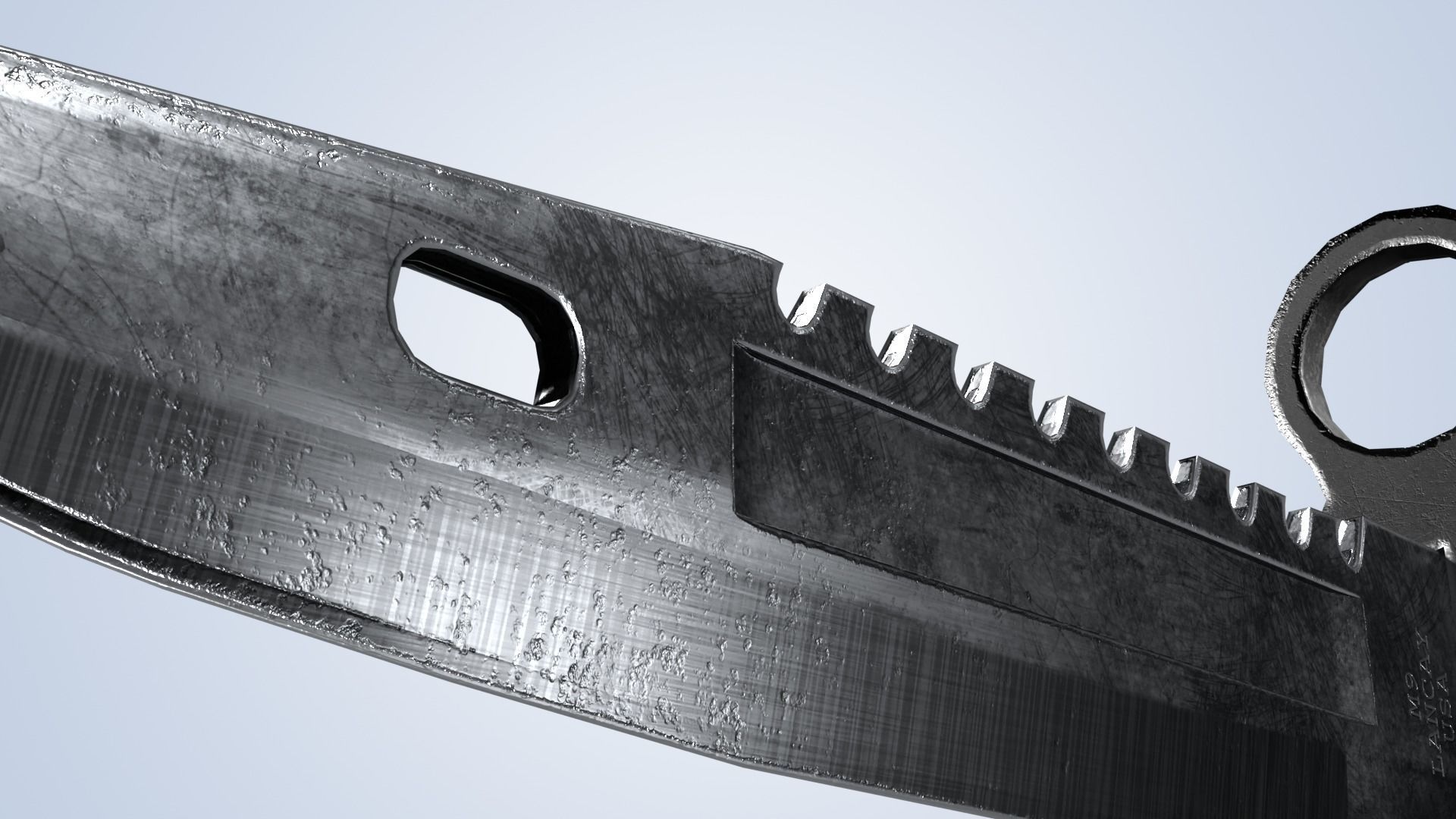 M9 Bayonet Knife with 8 Skin - Low Poly Game Ready Low-poly 3D model_8