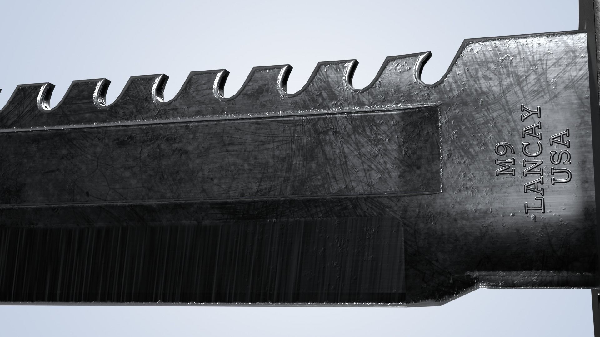 M9 Bayonet Knife with 8 Skin - Low Poly Game Ready Low-poly 3D model_7