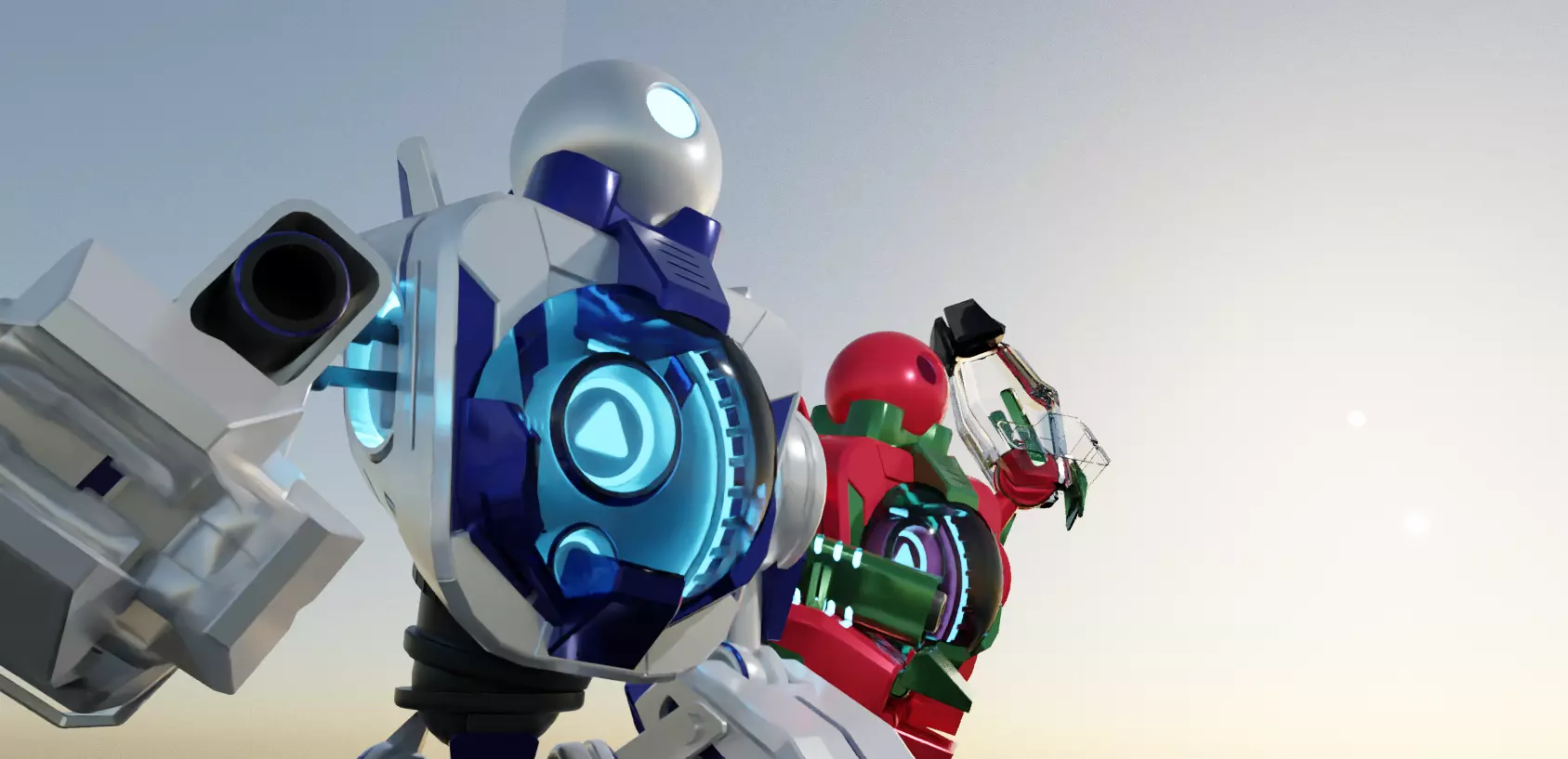 Battle Droids Low-poly 3D model_0