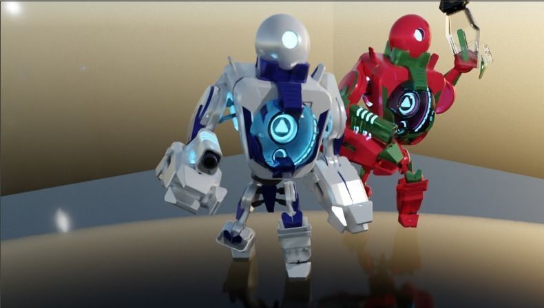 Battle Droids Low-poly 3D model_1