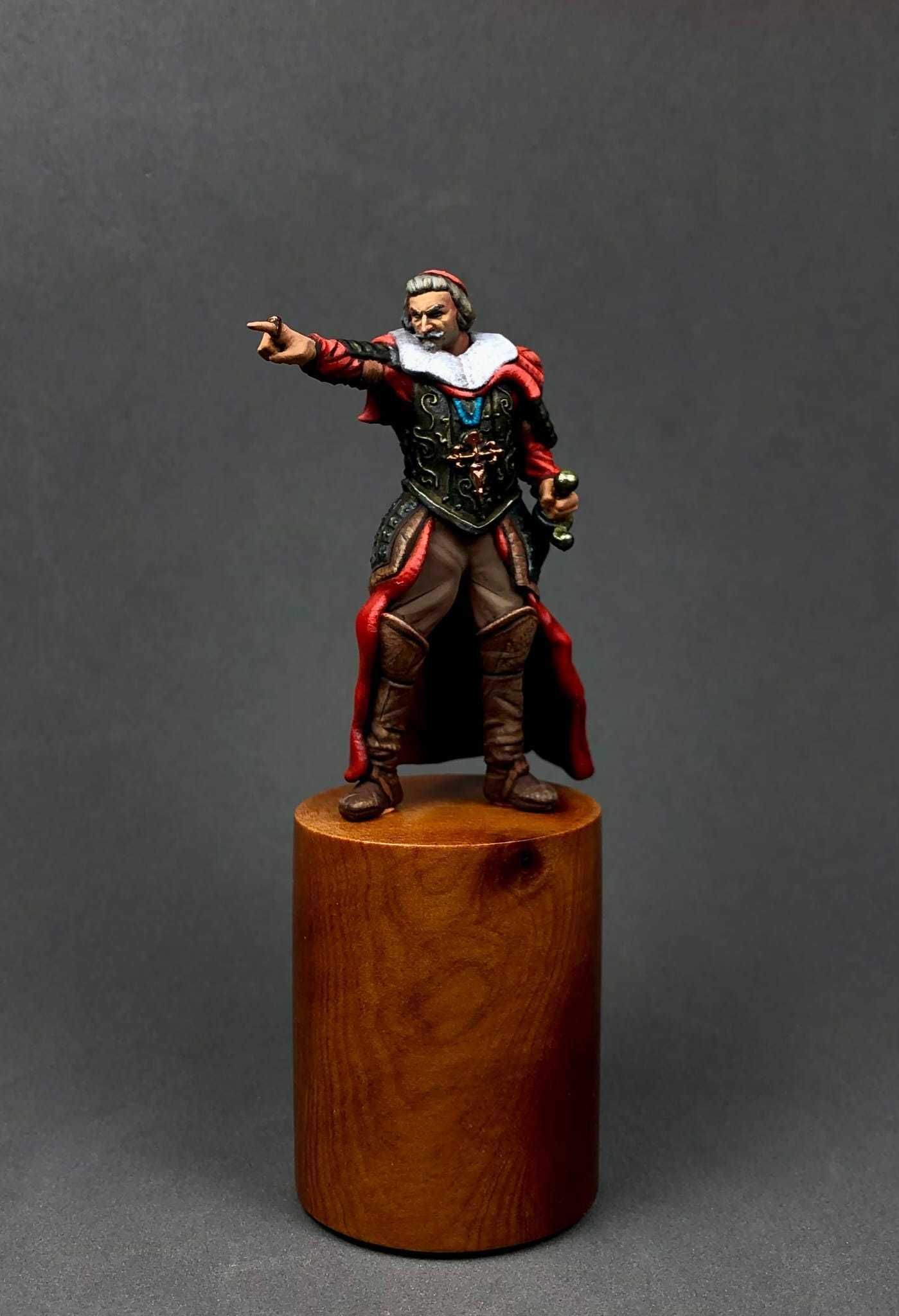 Cardenal Richelieu 32 and 54mm scale- Golden Heroes 3D print model_1